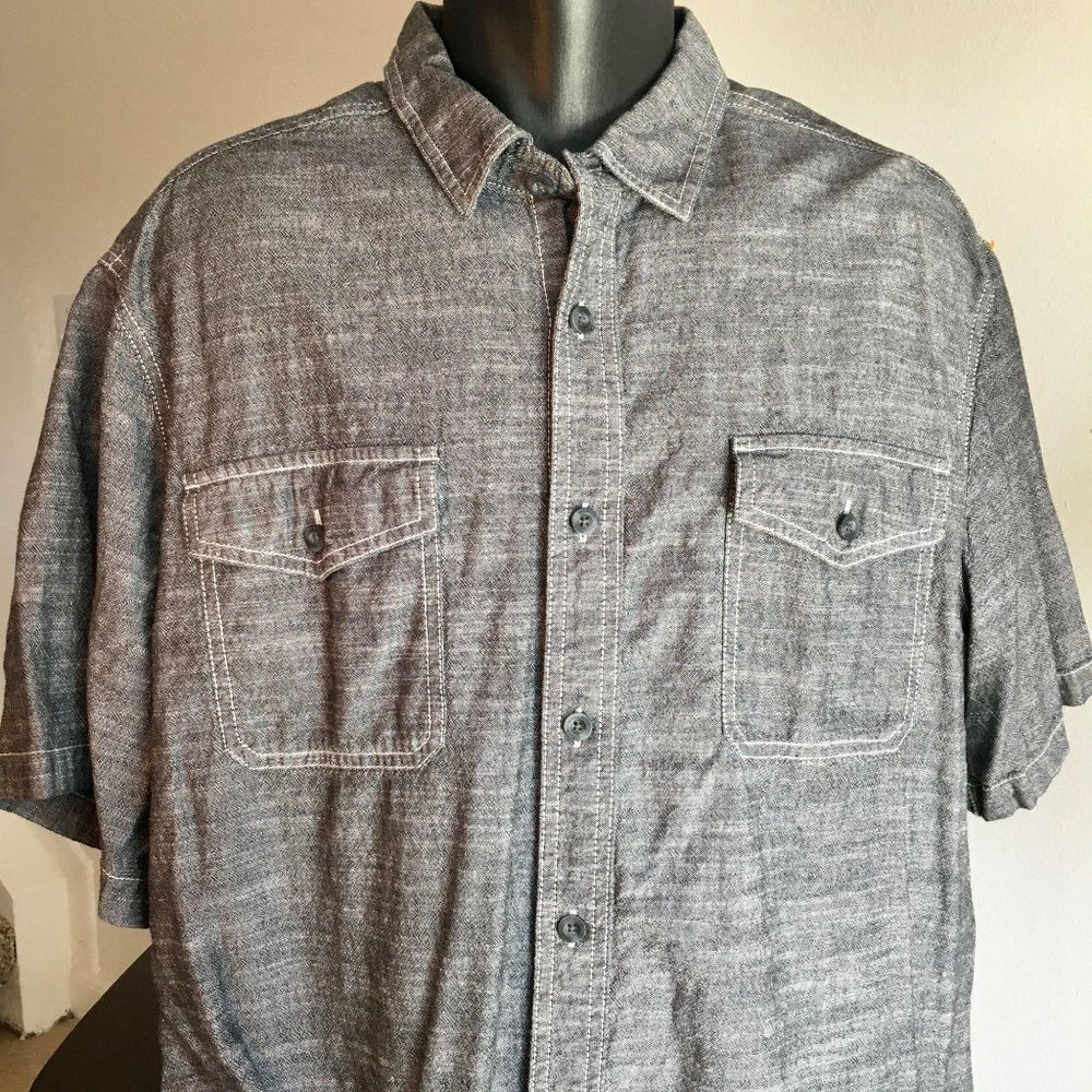 Woolrich Button Down Shirt - Mens Short Sleeve XXL